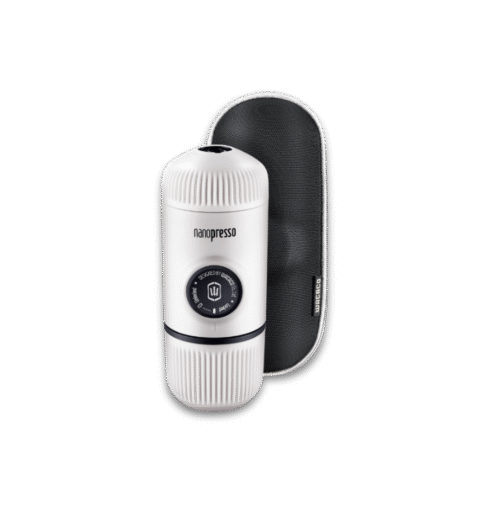 Bijeli prenosivi espresso aparat Wacaco Nanopresso Chill White
