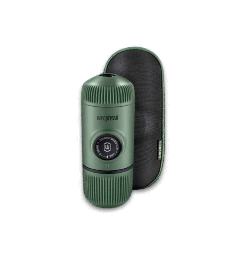 Zeleni prenosivi espresso aparat Wacaco Nanopresso Moss Green
