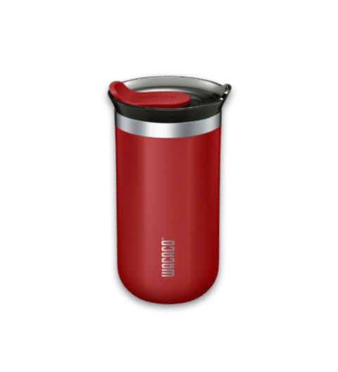 Crvena termo šolja Wacaco Octaroma Lungo Carmine Red 300 ml sa poklopcem