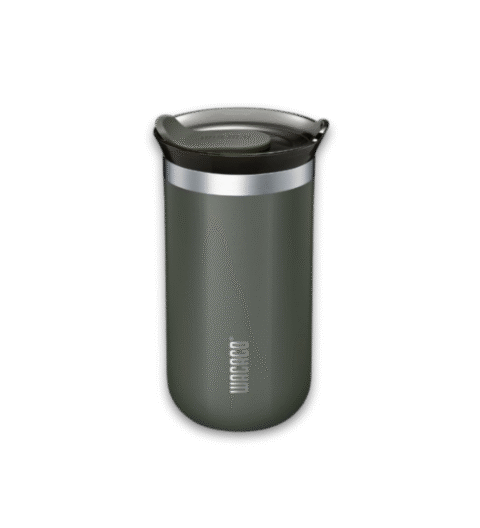 Siva termo šolja Wacaco Octaroma Lungo Dim Grey 300 ml sa poklopcem