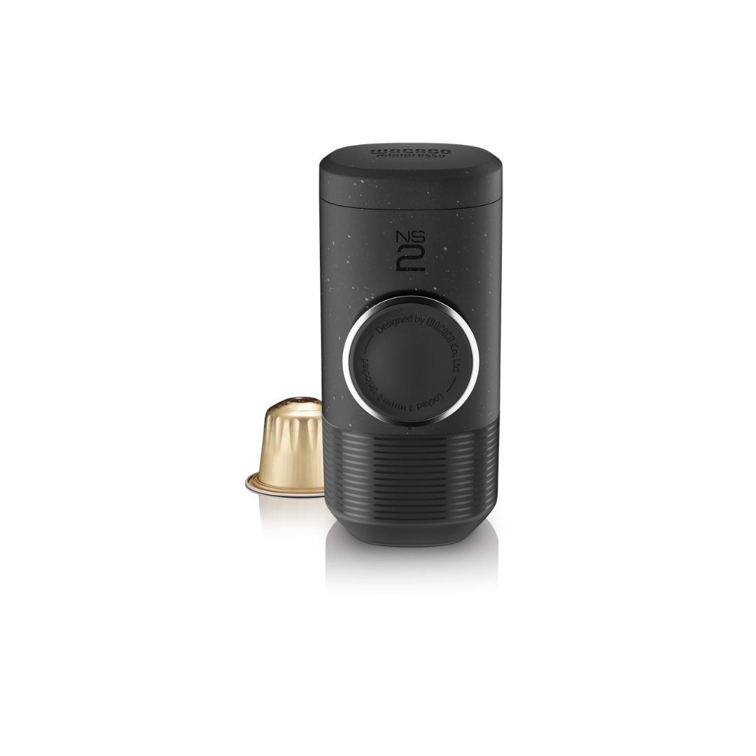Coal Black Wacaco Minipresso NS2 prenosivi espresso aparat za kapsule
